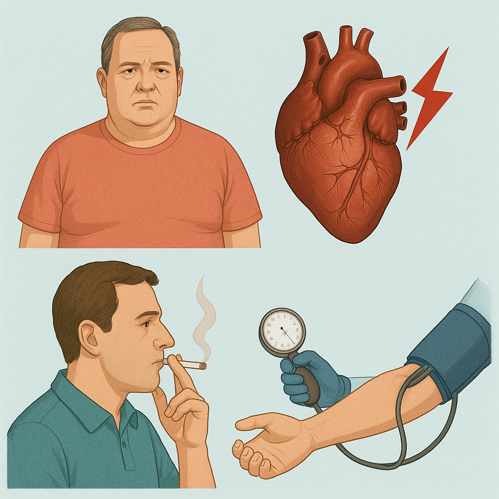 Quais são os principais fatores de risco do infarto